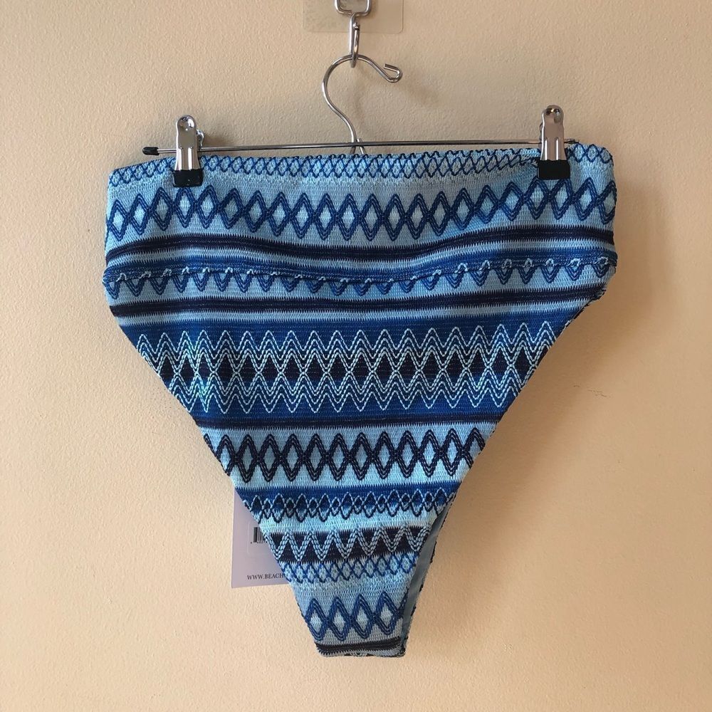 Beach Riot Blue Patterned Halter Bikini Set - Picture 7 of 9
